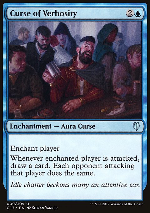 Curse of Verbosity, Commander 2017 #9, Magic: The Gathering card