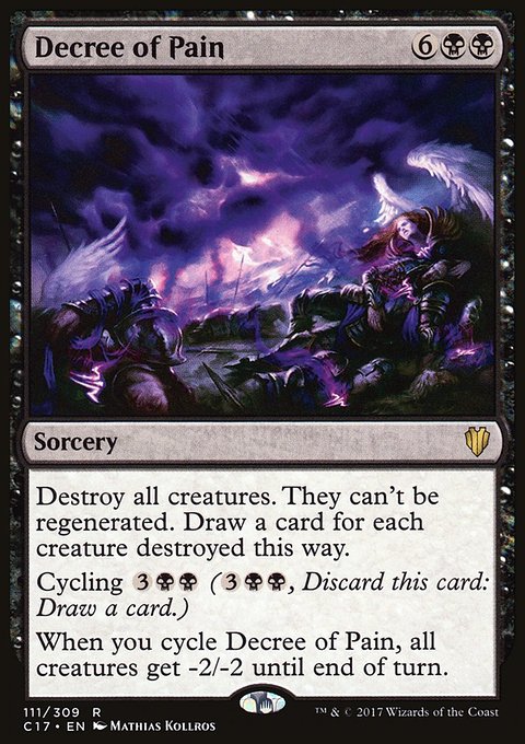 Decree of Pain, Commander 2017 #111, Magic: The Gathering card