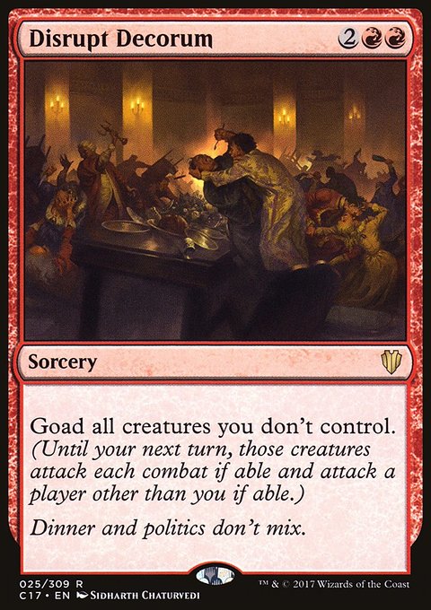 Disrupt Decorum, Commander 2017 #25, Magic: The Gathering card