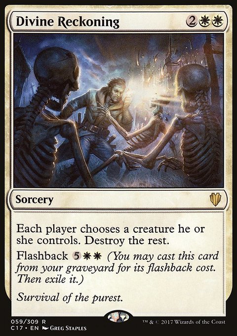 Divine Reckoning, Commander 2017 #59, Magic: The Gathering card