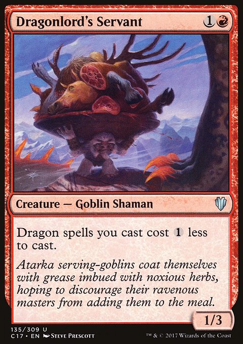 Dragonlord's Servant, Commander 2017 #135, Magic: The Gathering card