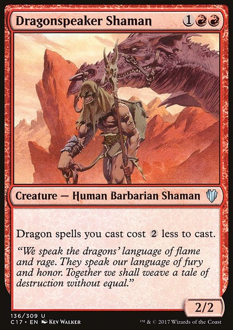 Dragonspeaker Shaman, Commander 2017 #136, Magic: The Gathering card