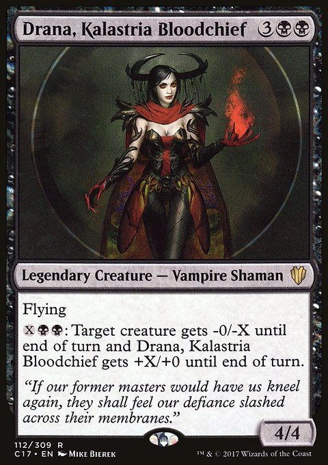 Drana, Kalastria Bloodchief, Commander 2017 #112, Magic: The Gathering card