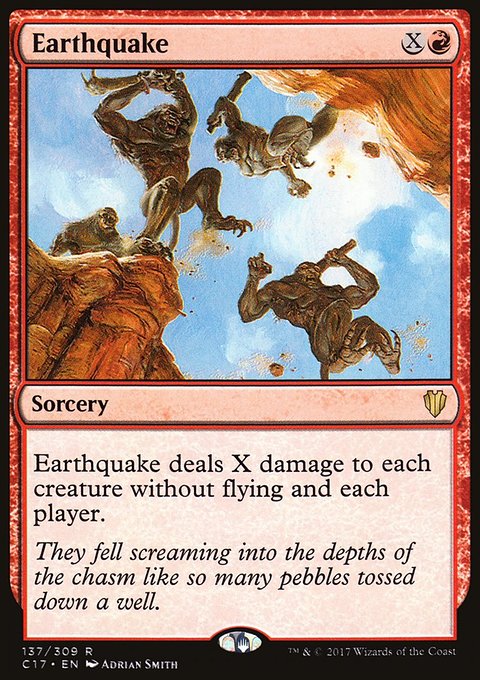 Earthquake, Commander 2017 #137, Magic: The Gathering card