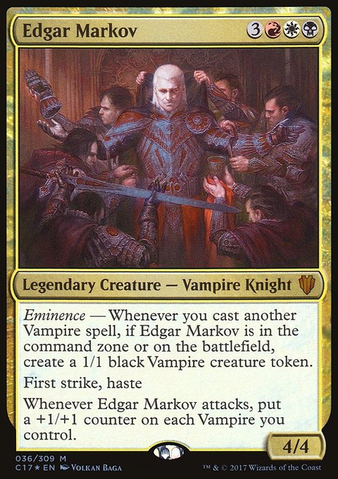 Edgar Markov, Commander 2017 #36, Magic: The Gathering card