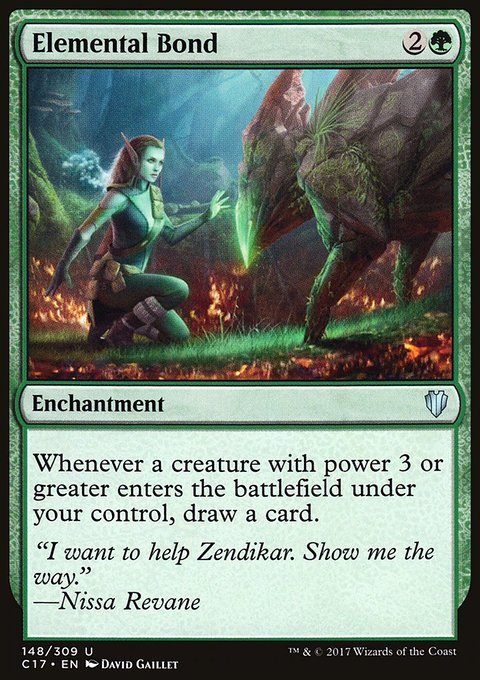 Elemental Bond, Commander 2017 #148, Magic: The Gathering card