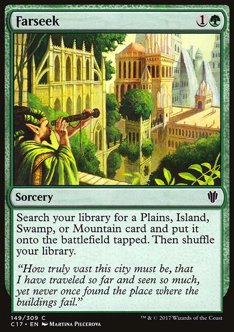 Farseek, Commander 2017 #149, Magic: The Gathering card