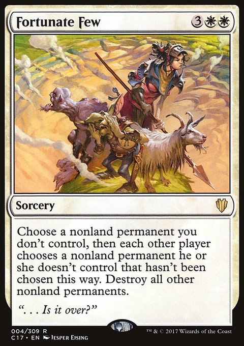 Fortunate Few, Commander 2017 #4, Magic: The Gathering card