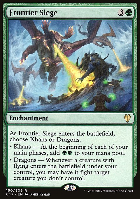 Frontier Siege, Commander 2017 #150, Magic: The Gathering card