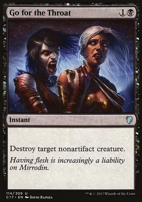 Go for the Throat, Commander 2017 #114, Magic: The Gathering card