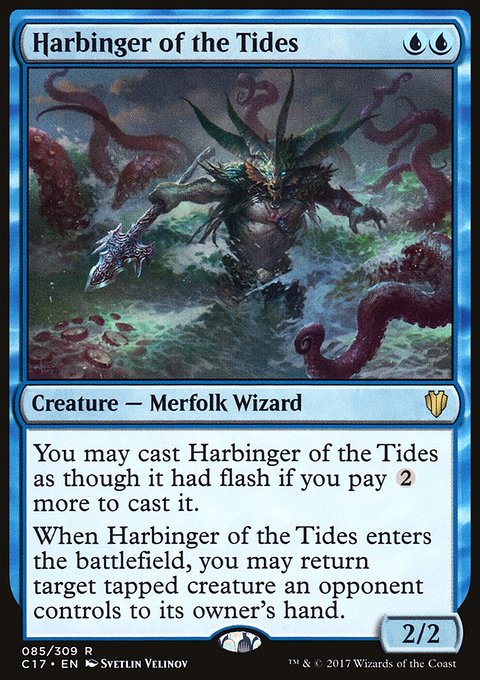 Harbinger of the Tides, Commander 2017 #85, Magic: The Gathering card