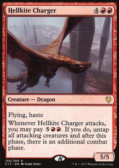 Hellkite Charger, Commander 2017 #138, Magic: The Gathering card