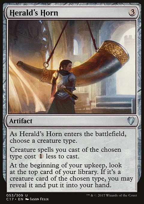 Herald's Horn, Commander 2017 #53, Magic: The Gathering card