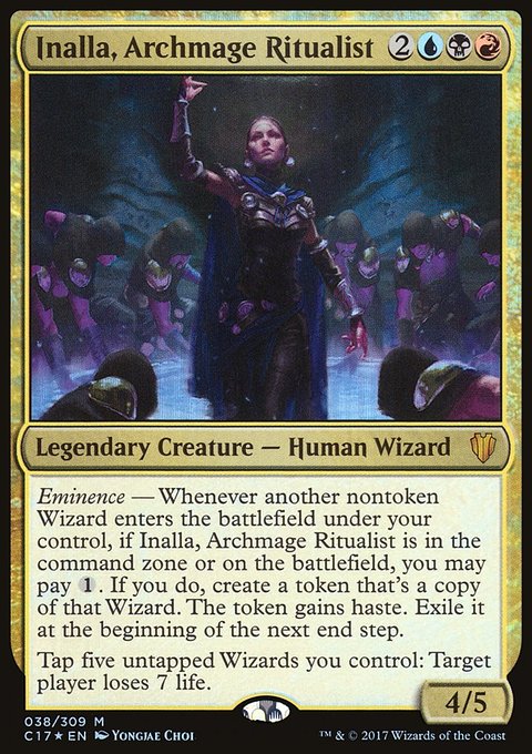 Inalla, Archmage Ritualist, Commander 2017 #38, Magic: The Gathering card