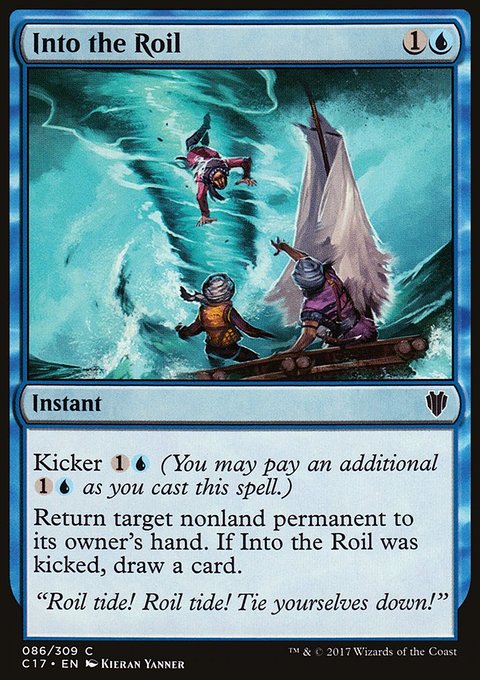 Into the Roil, Commander 2017 #86, Magic: The Gathering card