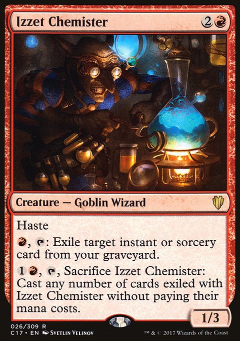 Izzet Chemister, Commander 2017 #26, Magic: The Gathering card