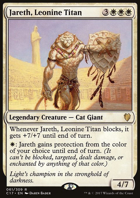 Jareth, Leonine Titan, Commander 2017 #61, Magic: The Gathering card