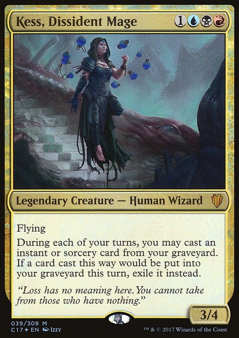 Kess, Dissident Mage, Commander 2017 #39, Magic: The Gathering card