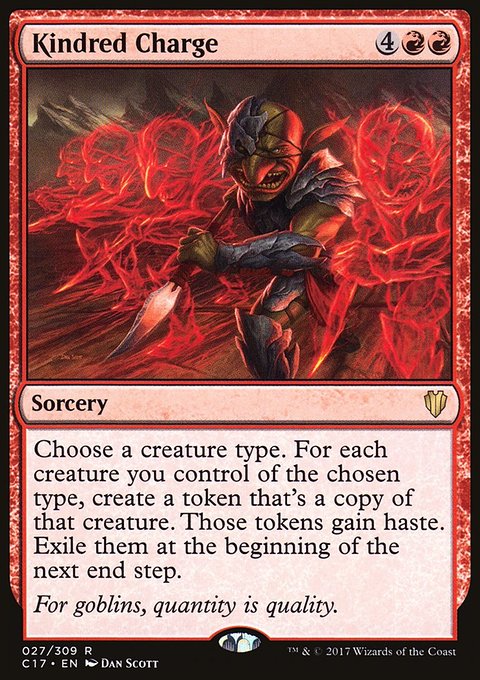 Kindred Charge, Commander 2017 #27, Magic: The Gathering card