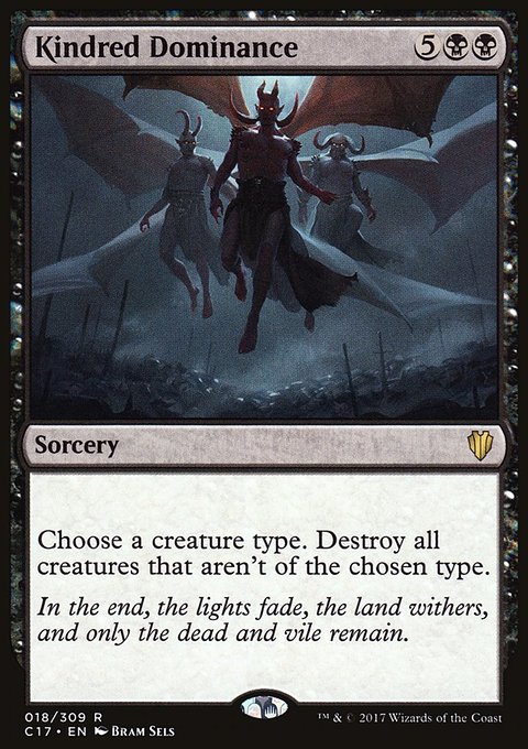Kindred Dominance, Commander 2017 #18, Magic: The Gathering card