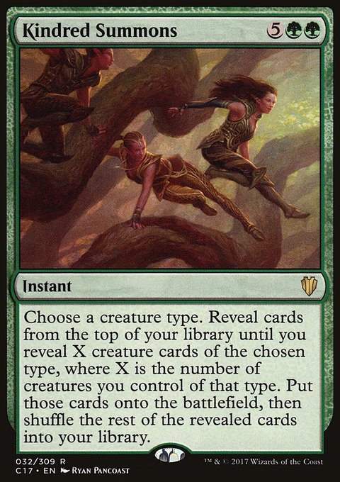 Kindred Summons, Commander 2017 #32, Magic: The Gathering card