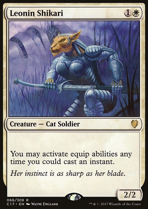 Leonin Shikari, Commander 2017 #66, Magic: The Gathering card