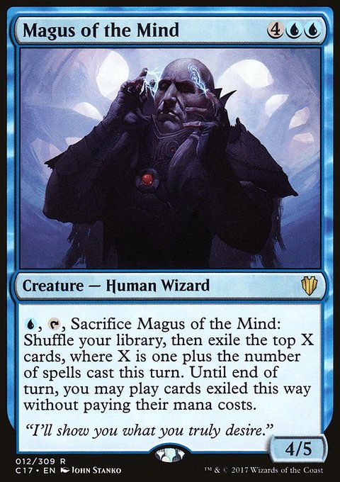Magus of the Mind, Commander 2017 #12, Magic: The Gathering card