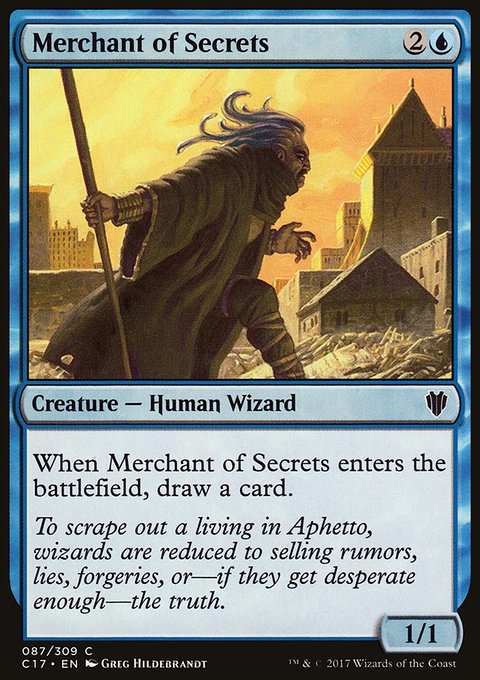 Merchant of Secrets, Commander 2017 #87, Magic: The Gathering card