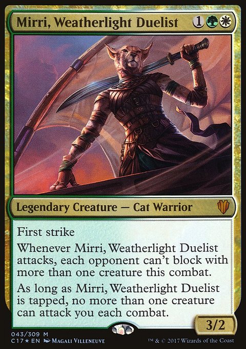 Mirri, Weatherlight Duelist, Commander 2017 #43, Magic: The Gathering card