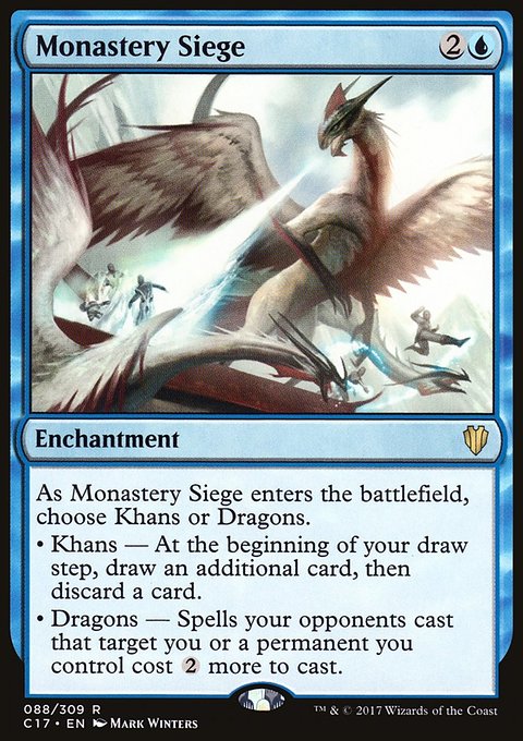 Monastery Siege, Commander 2017 #88, Magic: The Gathering card