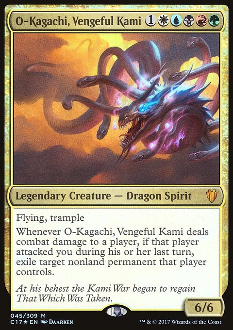 O-Kagachi, Vengeful Kami, Commander 2017 #45, Magic: The Gathering card