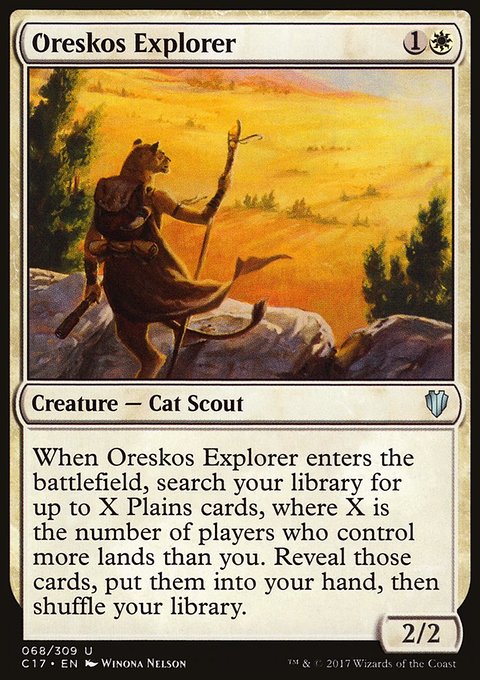 Oreskos Explorer, Commander 2017 #68, Magic: The Gathering card