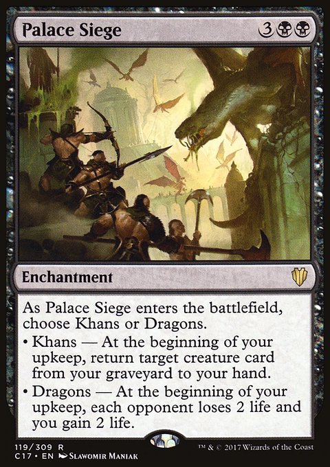 Palace Siege, Commander 2017 #119, Magic: The Gathering card