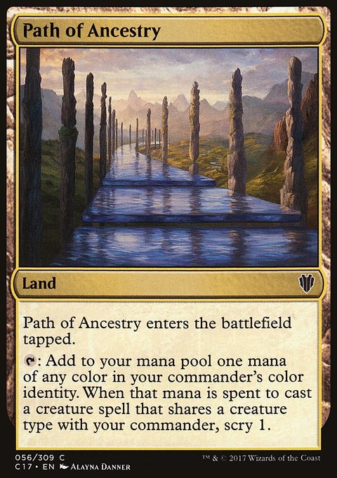 Path of Ancestry, Commander 2017 #56, Magic: The Gathering card
