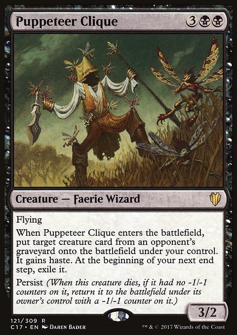 Puppeteer Clique, Commander 2017 #121, Magic: The Gathering card