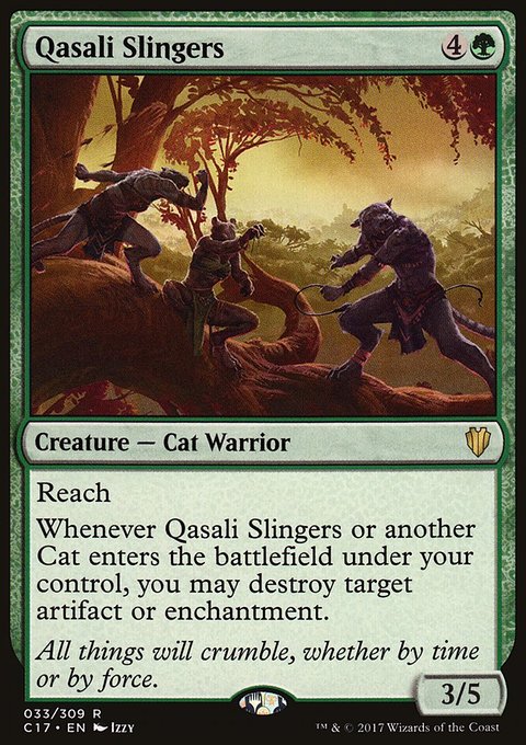 Qasali Slingers, Commander 2017 #33, Magic: The Gathering card