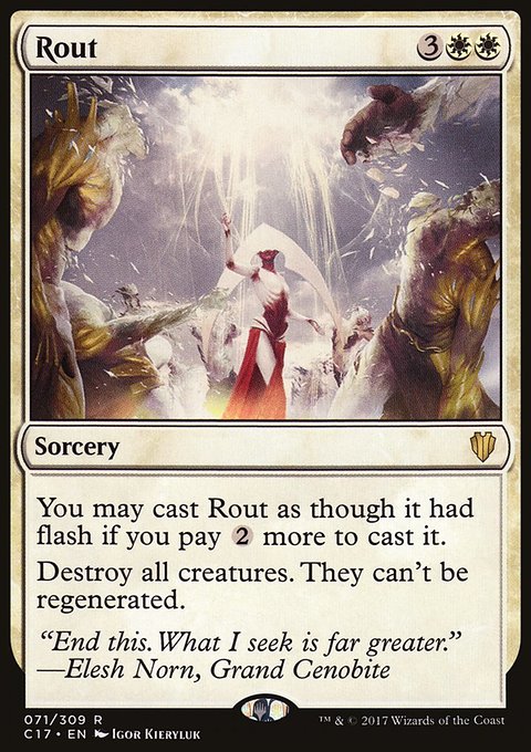 Rout, Commander 2017 #71, Magic: The Gathering card