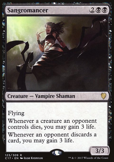 Sangromancer, Commander 2017 #123, Magic: The Gathering card