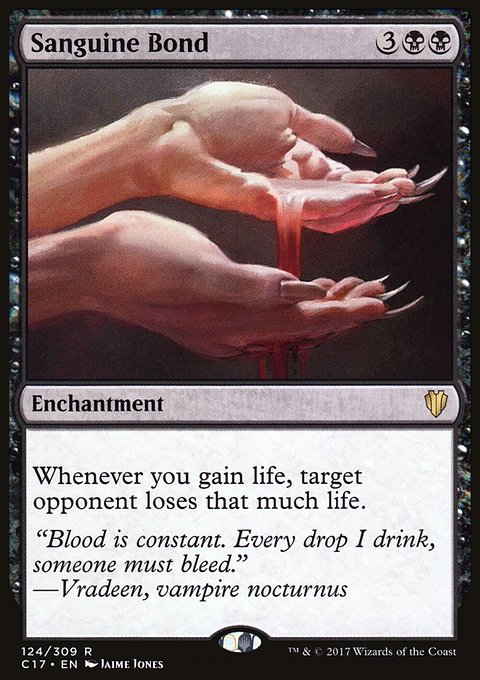 Sanguine Bond, Commander 2017 #124, Magic: The Gathering card