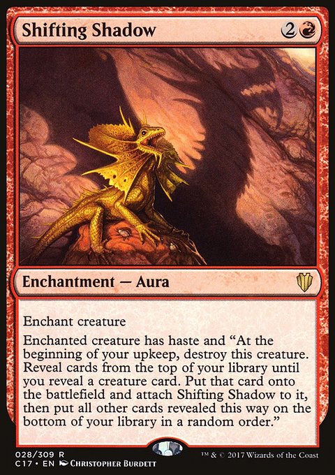 Shifting Shadow, Commander 2017 #28, Magic: The Gathering card