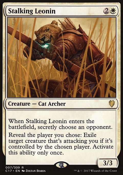 Stalking Leonin, Commander 2017 #7, Magic: The Gathering card