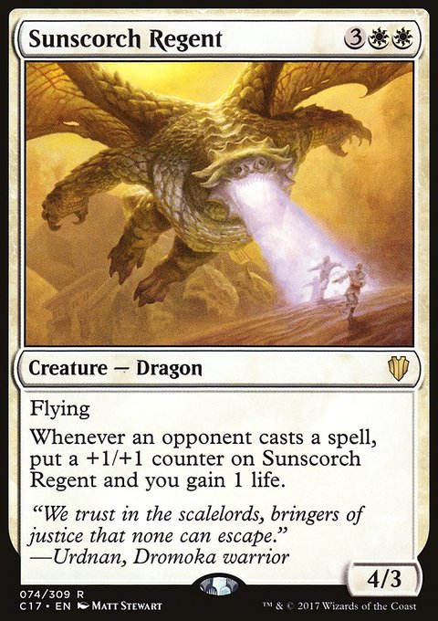 Sunscorch Regent, Commander 2017 #74, Magic: The Gathering card