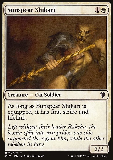 Sunspear Shikari, Commander 2017 #75, Magic: The Gathering card