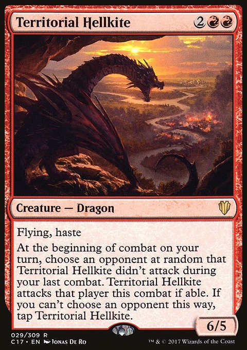 Territorial Hellkite, Commander 2017 #29, Magic: The Gathering card