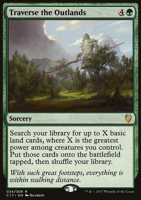 Traverse the Outlands, Commander 2017 #34, Magic: The Gathering card