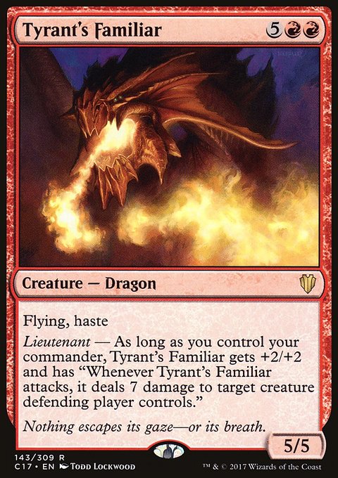 Tyrant's Familiar, Commander 2017 #143, Magic: The Gathering card