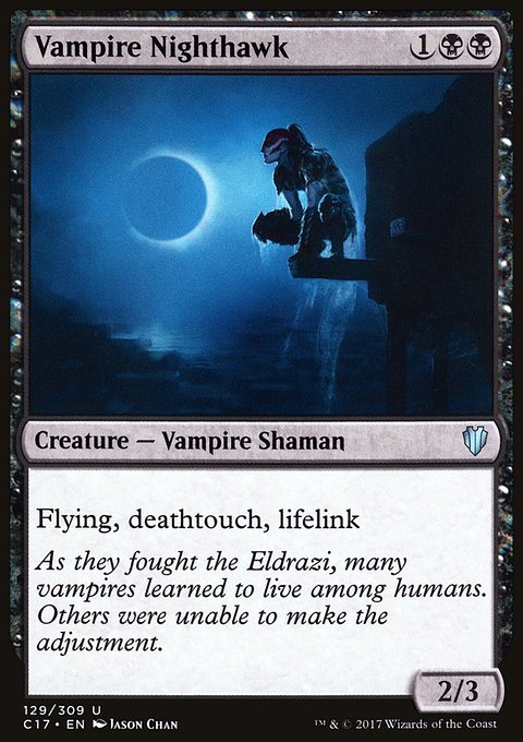 Vampire Nighthawk, Commander 2017 #129, Magic: The Gathering card