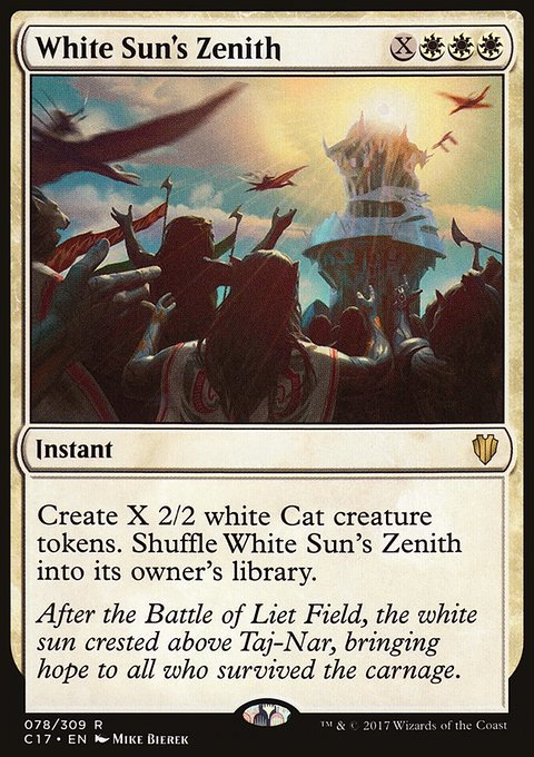 White Sun's Zenith, Commander 2017 #78, Magic: The Gathering card
