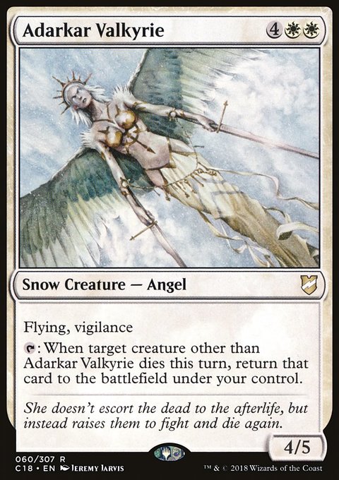 Adarkar Valkyrie, Commander 2018 #60, Magic: The Gathering card