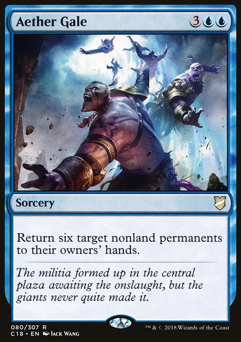 Aether Gale, Commander 2018 #80, Magic: The Gathering card